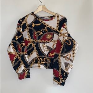 Zara cropped sweatshirt